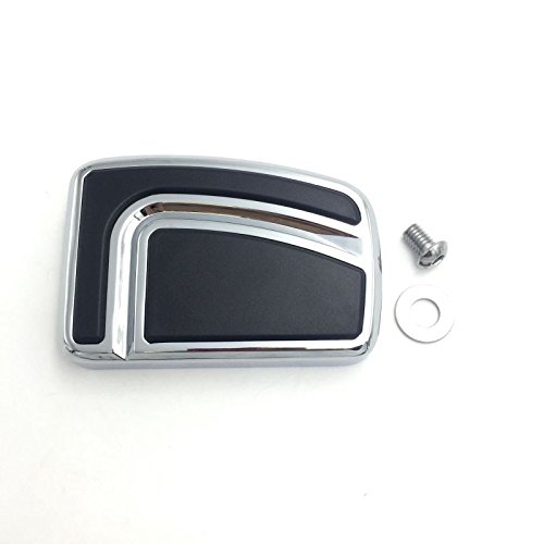 Grand coussinet de pédale de frein chromé pour Harley Davidson 12 et ultérieurs, FLD 86 et ultérieurs, FL Softail 80 et ultérieurs, Touring 08 et ultérieurs, Trike Road King Street Glide