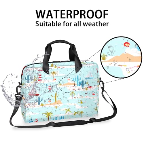 Bolso para laptop de 16 pulgadas con diseño marino miniatura 2