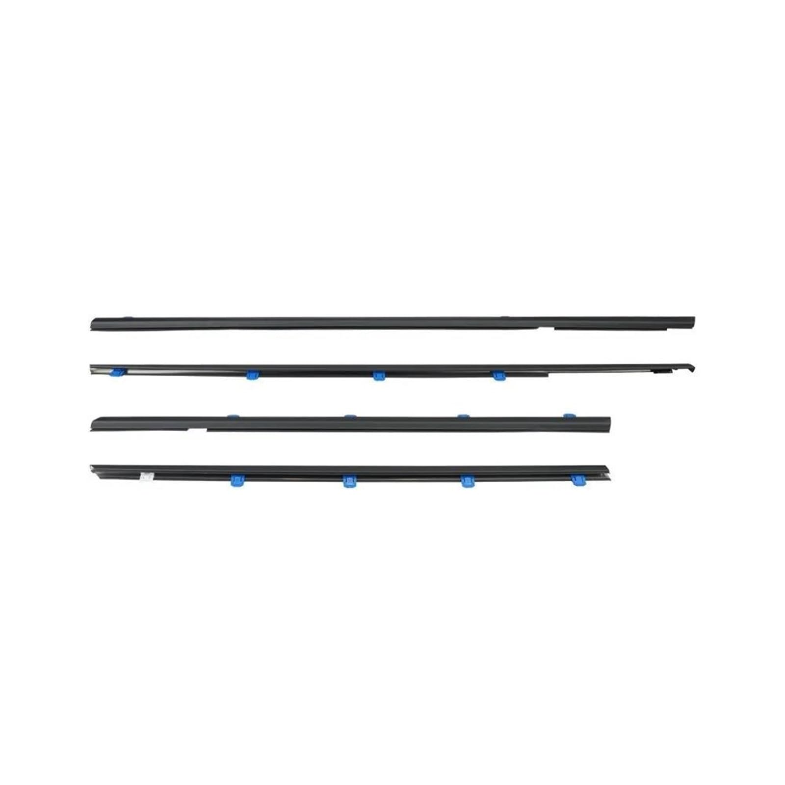 72410TR0A01 4Pcs for Civic 2012-2015 Windows Rubber Weatherstrip Waterproof Pressure Strip Sealing Belt Moulding Trim
