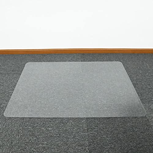 Enlly Clear Desk Chair Mat, Easy Glide Rolling Pvc Floor Mat For Office Chair On Carpet 36"X28" 36"X33" 36"X57" Rectangular Non-Toxic Pvc Protector, Transparent Mats For Chairs (Size : 28" L X 36" W) #TOP13