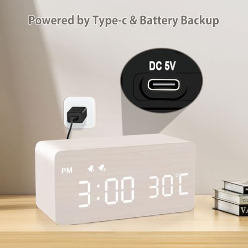 Mosito W1299 Digital Wooden Alarm Clock thumb #5