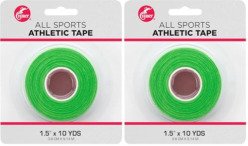 Image of Cramer Team Color Athletic Tape, Easy Tear Tape for Ankle, Wrist, & Injury Taping, Protect & Prevent Injuries, Promote Healing, Athletic Training Supplies, 1.5 inch X 10 Yard Roll, Colored AT Tape
