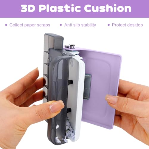 Image of 10-Hole Paper Punch for Spiral Binding, Desktop Lever Hole Punch for Loose-Leaf Paper, Precise & Clean Cuts, Compatible with A4 A5 B5, with 18Pcs 5 Hole Binding Coils