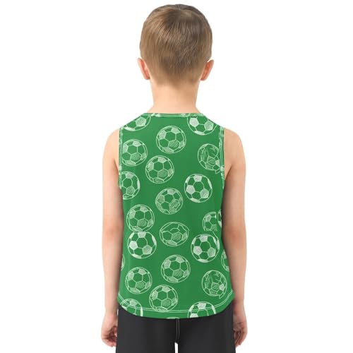 Sketch Soccer Ball Boys Tank Tops Quik Dry Toddler Tank Top Undershirts T-Shirts for Boys,3T3