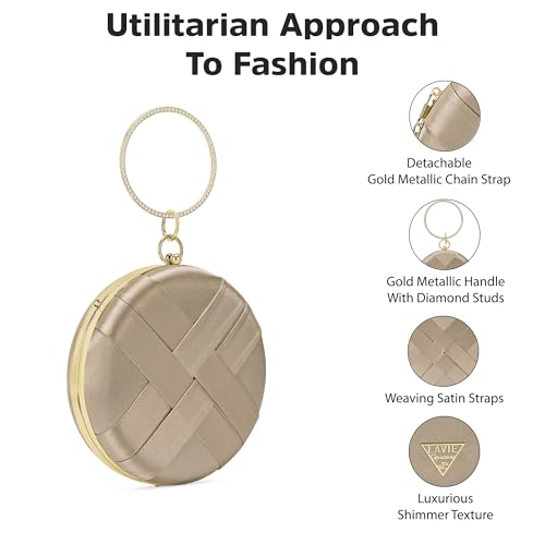 Image of Lavie Signature Women's Orem Circle Frame Clutch | Ladies purse |Gift For Women