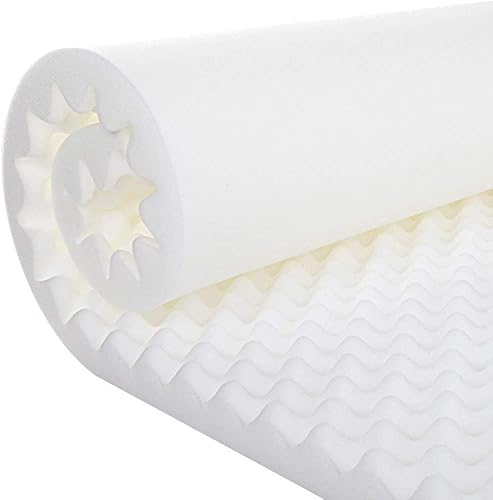 Gilbin - Cubrecolchón de espuma de alta densidad para caja de huevos, espuma contorneada para aliviar el dolor en úlceras por presión, tamaño de