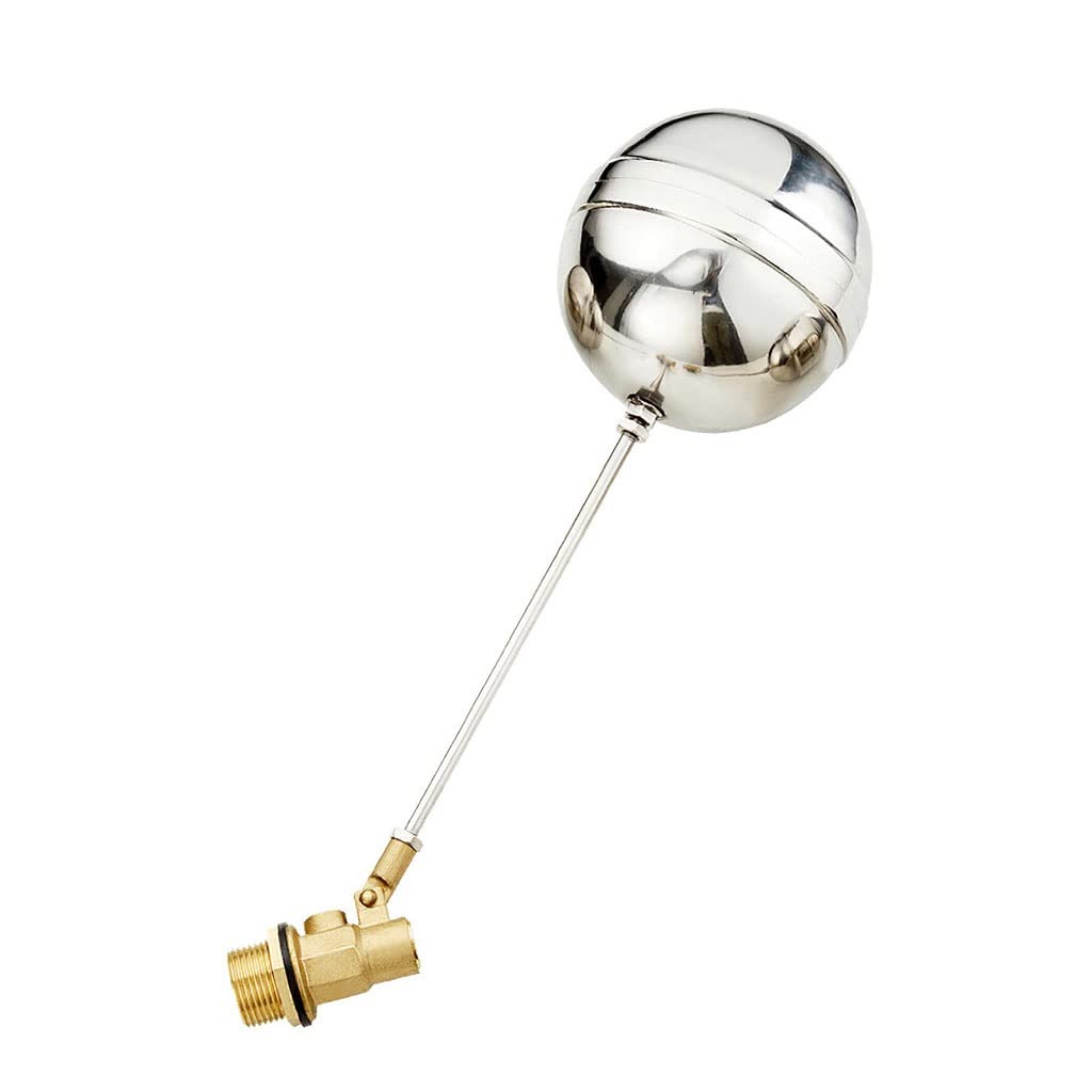 DN15 Cold and Hot Water Tank Float Ball Valve - 1.6MPa Water Level Controller for Toilets and Water Tanks