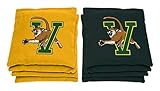 AJJ Cornhole NCAA Vermont Catamounts Bags, 6" x 6", Green