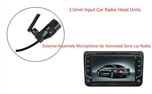 LINHUIPAD Auto Stereo Microfoon 3,5 mm Externe Mic Compatibel voor compatible with Kenwood Boss Corehan Power Acoustik JVC Sony Jensen Alpine Auto Stereo CD DVD Speler Radio Navigatie BT met Clip Mount - Afbeelding 7