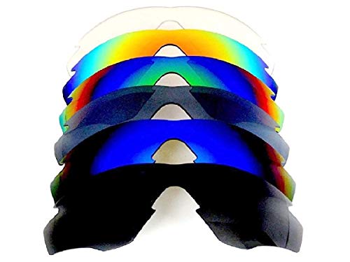 Replacement Lenses For Oakley M2 Frame Black&Blue&Titanium&Green&Red&Clear 6 Pair