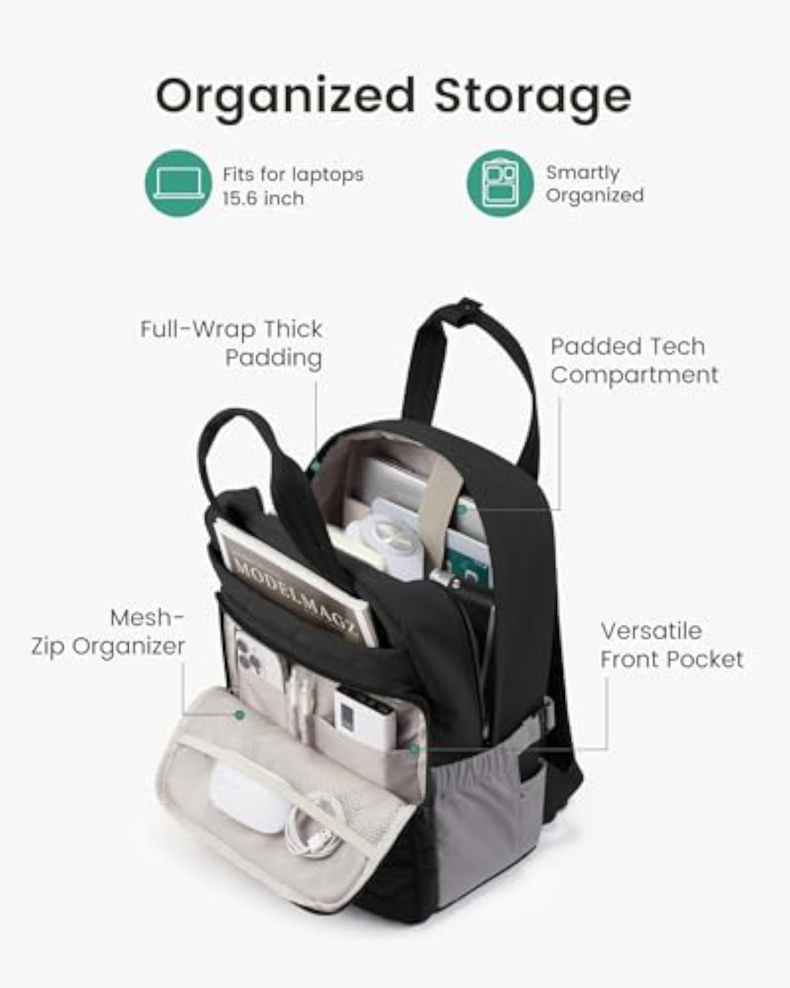 Swiss Designed Werks Traveler 7.0 Boarding Bag, Black