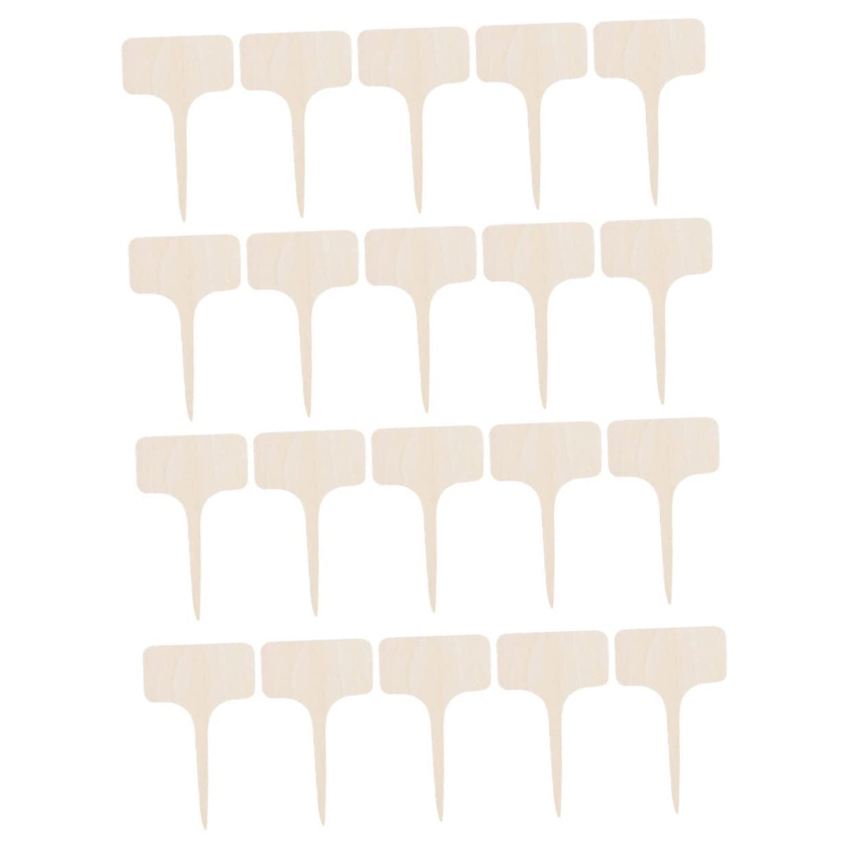 Mipcase 100pièces Étiquettes Non Fini Pour Plantes De Panneaux Identifiants De Fleurs Pour Jardin Et Dimensions De Pour Décoration De Et Pots