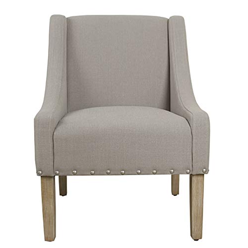 Image of HomePop Classic Swoop Arm Accent Chair - Sand Dune