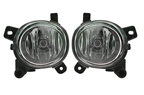 Pair Set of 2 Front Clear Halogen Fog Lights Lamps for Audi A5 S5 VW CC