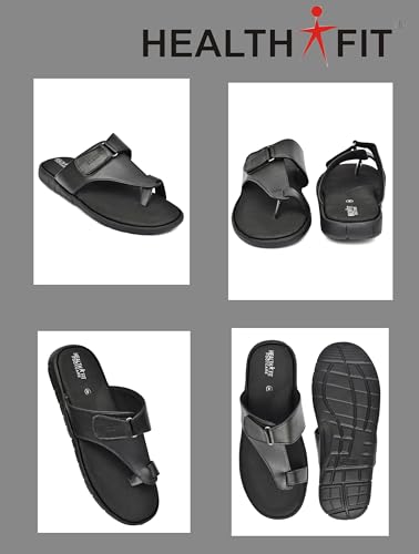 Image of HEALTH FIT Diabetic & Orthopedic /Doctor Slippe Soft comfortable with Arch Support Slipper /Men's Footwear