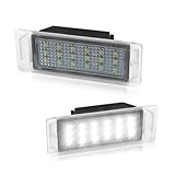 SAPILIT Full LED License Plate Light For 2010-2017 Chevy Corvette SS Equinox Impala Traverse Cadillac GMC Terrain Buick, 6000K White, Tag Lamp Assembly Replacement, 2PCS