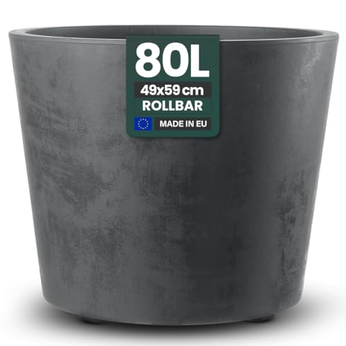 Kreher XXL Pflanzkübel Millennium mit rollbarer Plattform und einem Volumen von...