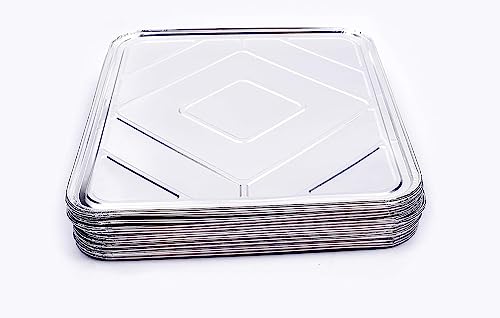 Replace parts 20-Pack Disposable Foil Oven Liners â€“ Keep Your Oven Clean and Healthy â€“ Perfect Silver Foil Drip Pan Tray for Cooking, Baking, Roasting, and Grilling- 18.5 x15.5â€ inch