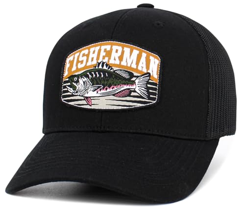 Image of KBETHOS Outdoor Hunting Fishing Lake Life Tactical Distressed Baseball Cap Dad Hats Adjustable Unisex