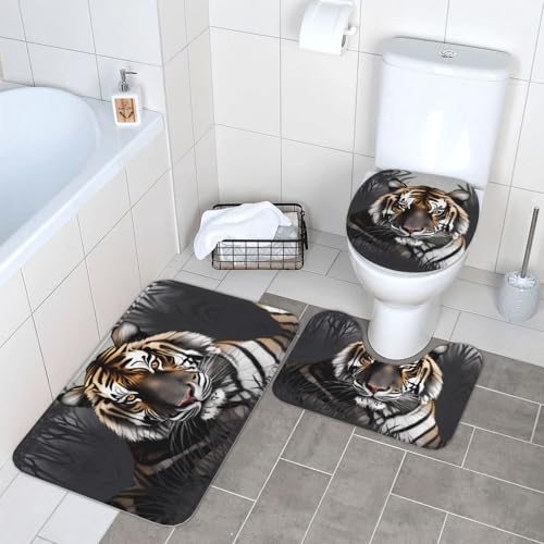Tapis de douche tigre absorbant pour sécuriser carrelage et sol - 8