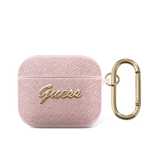 Guess GUA3SASMP Étui pour AirPods 3 Saffiano Script Metal Collection
