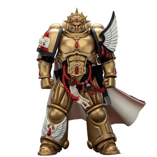JOYTOY 1/18 Warhammer 40,000 Action Figure Blood Angels Captain with Heavy Bolt Pistol & Power Sword Collection Model