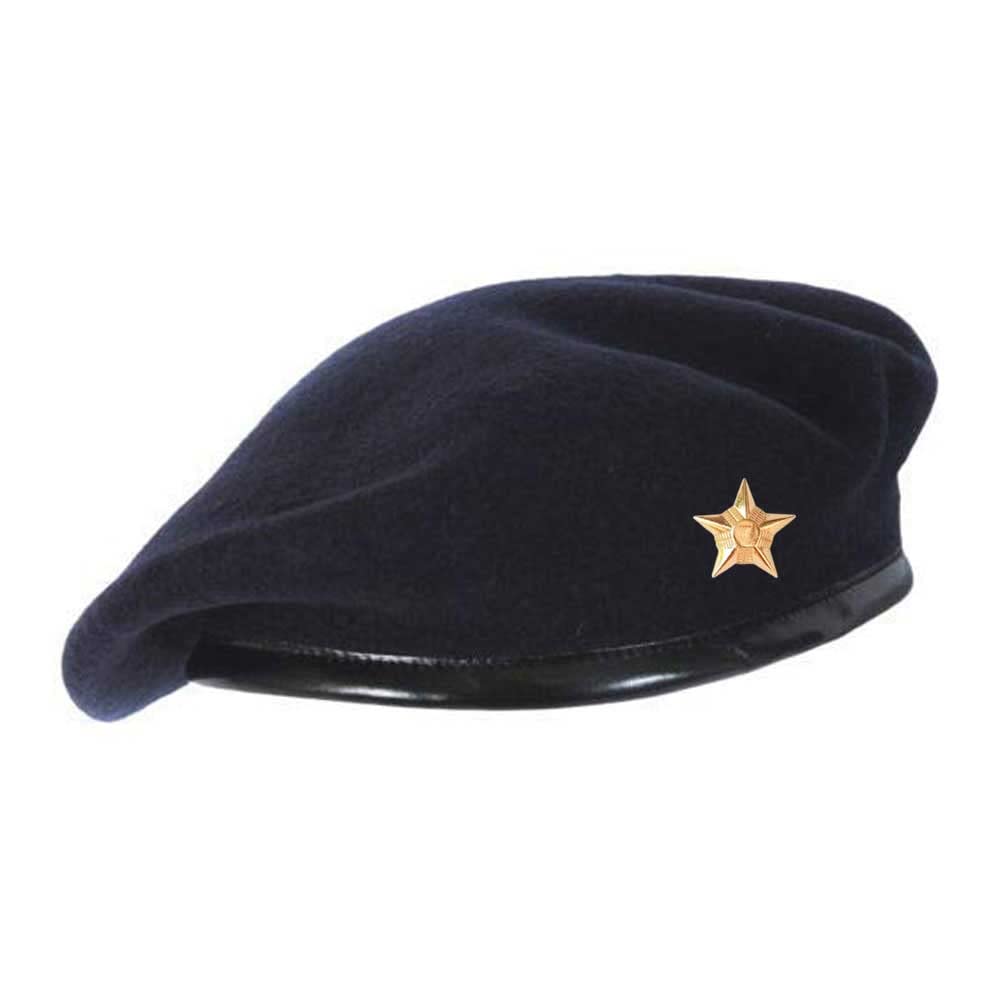 Yaksa Unisex Traditional Rajputana Army Style French Artist Woolen Beret Cap for Men & Women with Star Badge-picture-46