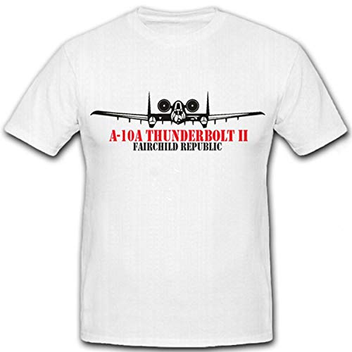 T-shirt A-10 Warthog Thunderbolt II : le confort d'une vraie coupe XXXXL blanche