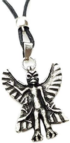Eclectic Shop Uk Pazuzu Occult Devil Demon King Pendant Exorcist Pazuzu Assyrian Demon Captain Howdy Corded Beaded Amulet Occult Satan
