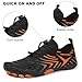 ERTUPE Hike Barefoot Shoes Women Men Wide Toe Box Waterproof Trail Running Hiking Shoes Non Slip Breathable Grounding Sneakers Healthy Comfort Footwear Orange