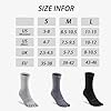 OrrinSports Calzini da Punta Liner Crew Socks per Uomini e Donne Coolmax Cinque Dita, 3 Paia di Calzini da Corsa #5