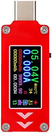 USB Digital Power Meter Tester, Type-C Multimeter Current and Voltage Monitor Voltage Power MeterTesting Speed of Chargers Cables Capacity of Power Banks