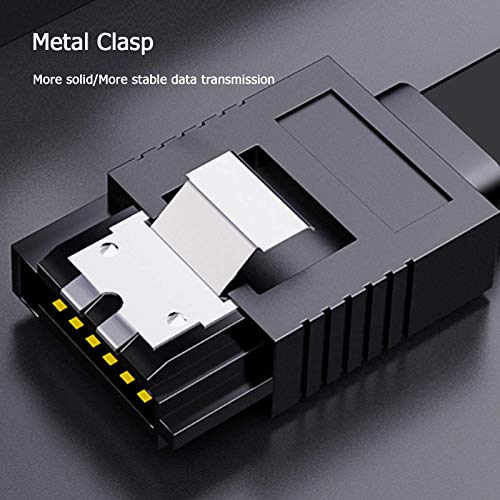 image for WUDANGSHAN WDS SATA Cable III, 2 Pack SATA Cable III 6Gbps Straight HD