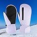 Aymzbd Winter Ski Mittens Cold Weather Skiing Equipment,Waterproof,Snow Mitts Ski Gloves for Snowmobiling Winter Sports Skating, Purple