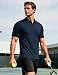 MAGCOMSEN Poloshirts für Herren Golf Polo Shirt Sommer Sport Funktionsshirt Atmungsaktiv Tennis Polohemd Dunkelblau XXL