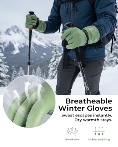 Image of toolant Waterproof Winter Gloves, Balaena Freezer Gloves for Light Duty & Outdoor Adventure, Hiking, Camping, Washing