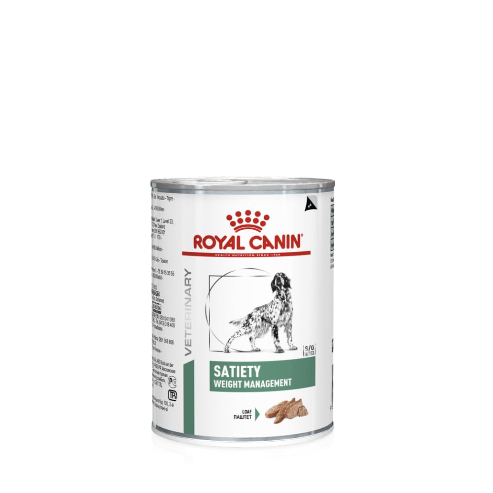 Patè Satiety Weight Management, Cibo Umido per Cani, Loaf, 9 Lattine da 410 g