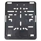 Kennzeichenhalter Motorrad, Motorrad Kennzeichenhalter 185 x 225 mm, Schwarz Langlebig Nummernschildhalter Motorrads, Nummernschildhalterung Motorrads für Mehrheit Motorräder