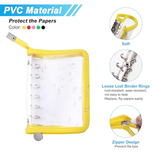 Protège-Cahier Transparent A7 pour ne plus perdre vos notes souple en PVC bleu