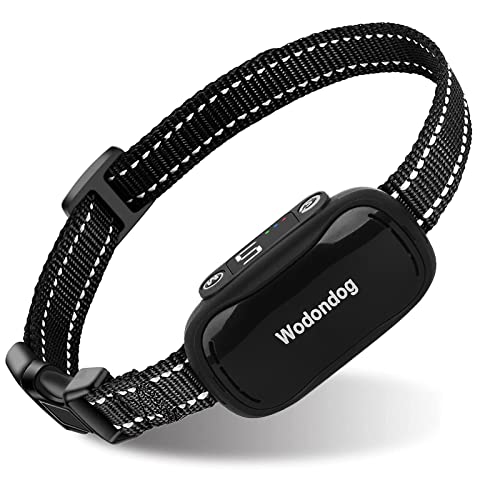 Wodondog 犬 無駄吠え防止 全自動式 むだぼえ防止グッズ 犬 しつけ USB充電 繰り返し使用 振動 電気とビープ音3つモード 吠え声自動認識 近所迷惑防止