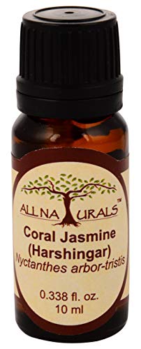 Image of all naturals Harshingar Aka Parijaat Aka Coral Jasmine Essential Oil (Bengal) Pure,Lasting Sharp Floral Aroma For Natural Perfumes,Massage Oils,Attars,Diy Skincare & Diffusers-10 Ml