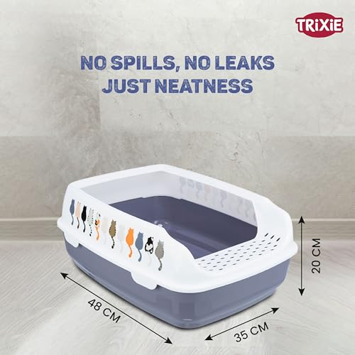 Image of Cat Litter Tray (Trixie Litter Tray Delio with Rim)