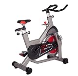 MBH FITNESS EXERCISE SPIN BIKE COMMERCIAL FOR GYM (50 LB FLYWHEEL) 350 Pound Capacity, Magnetic Resi