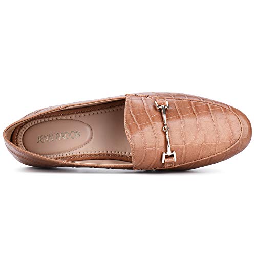 Image of JENN ARDOR Loafers for Women Flats Shoes Womens Penny Loafers Slip On Pointed Toe Comfortable Office Work Driving Flats Fashion Dress Shoes for Women