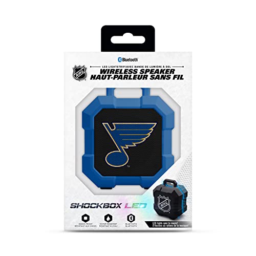 Nhl St. Louis Blues Shockbox Led Wireless Bluetooth Speaker, Team Color #TOP2