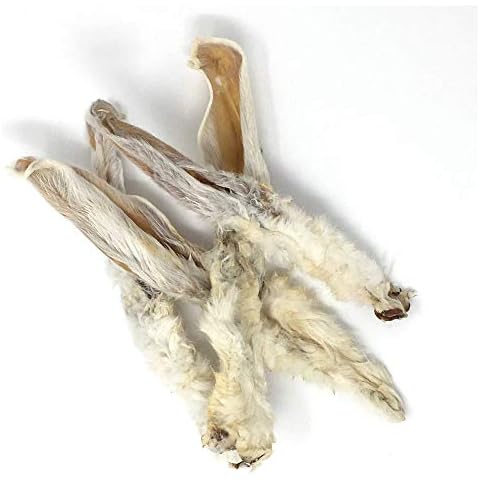 Dragonfly Products Rabbit Ears with Fur for Dogs | 150g (8-10 pieces) | Natural, Healthy, Grain Free & Hypoallergenic Dog treats | Suitable for Dogs and Puppies Cover