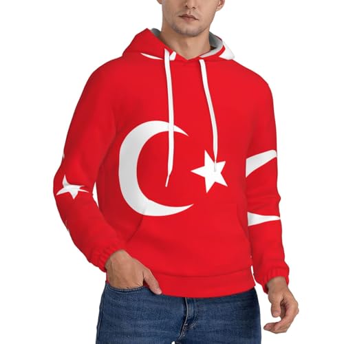 Sweat à capuche Turquie homme molleton lourd anti-froid