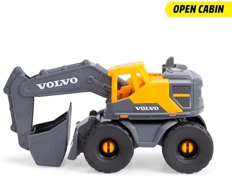 Dickie Toys, 203724011, Volvo Excavator Kum Oyuncağı, Serbest Tekerlek, Açılabilir Kabin ve Hareketl - Görsel 3