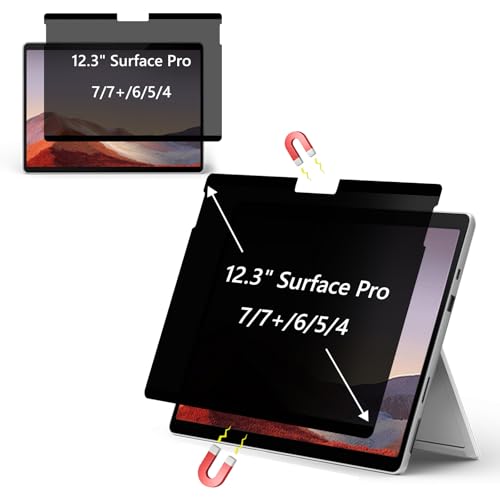 #VerdientProvisionen<br>Magnetischer Sichtschutzfolie für 12 3 Zoll Surface Pro 7/Pro 7 /Pro 6/Pro 5/Pro 4 Anti Glare Anti Blaulicht Sichtschutz Abnehmbare Blickschutz für Surface Pro 7 /7/6/5/4 12 3 Zoll