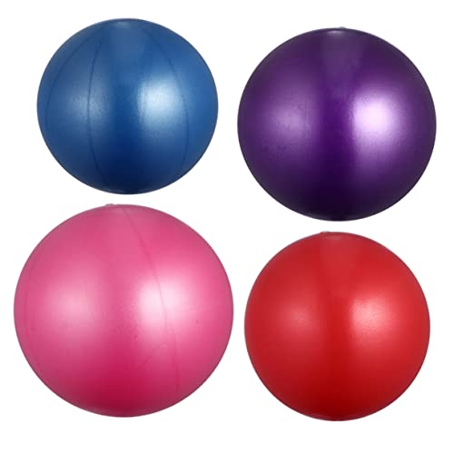 balacoo 4pcs Balancer Exercising Ball Thicken Pilates Ball PVC Exercise Ball Balancing Stability Trainer Anti-burst Yoga Ball